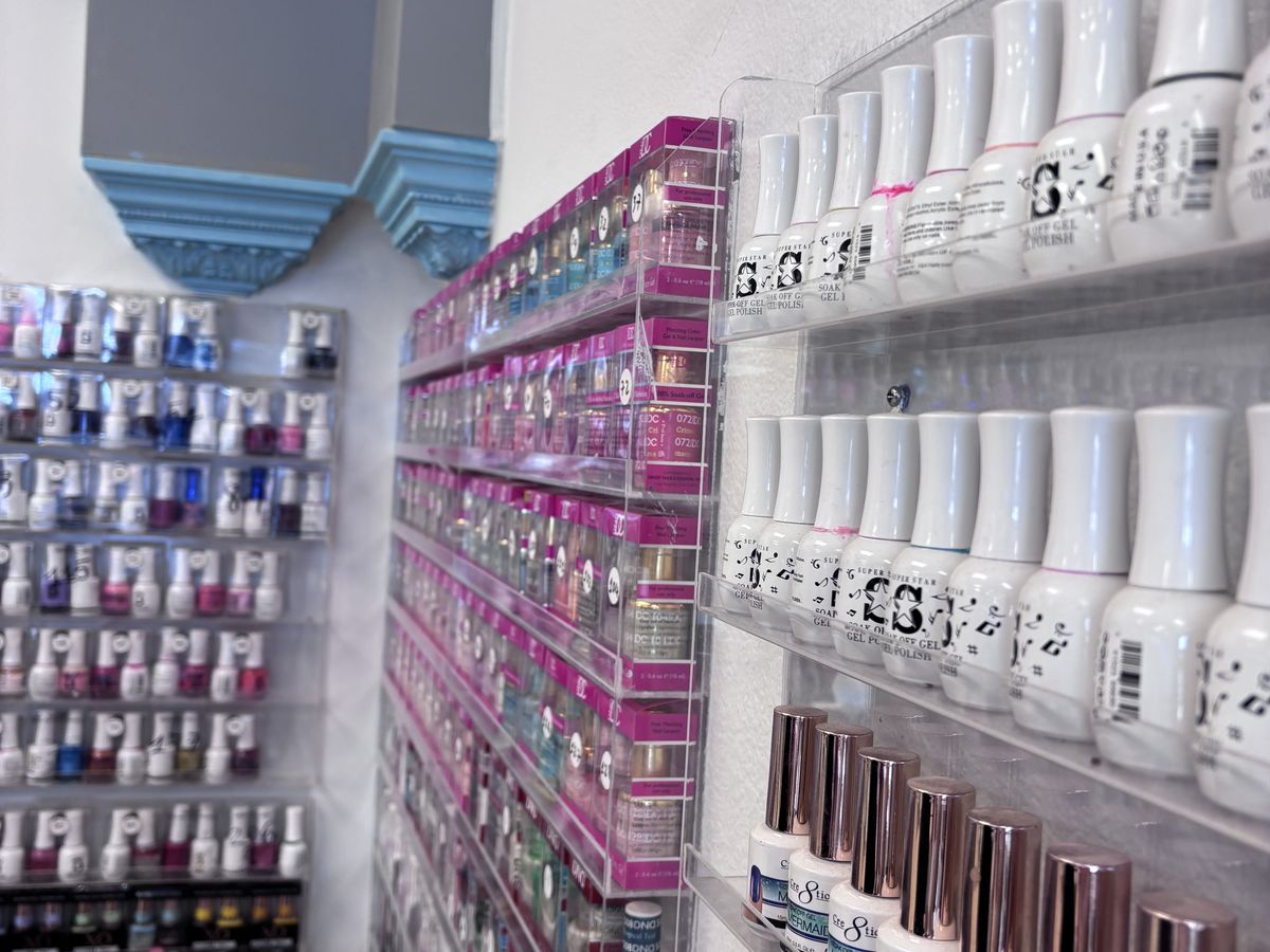 Gel polish colours at NY Nails Spa